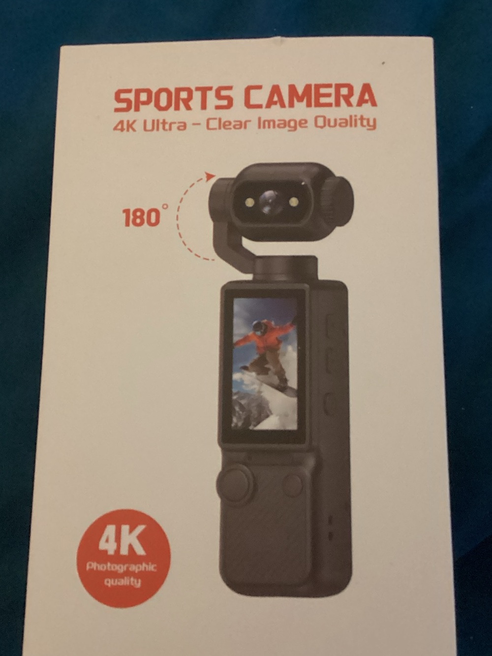 Sports Camera 4K Action Gimbal (Black)